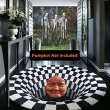 3D Round Vortex Visual Illusion Rug