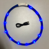 LED Night Safety Dog Collar With USB Recharging