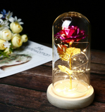 on sale now, $8.00 off - Beauty under glass - Rose with LED lights