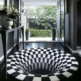 3D Round Vortex Visual Illusion Rug