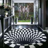 3D Round Vortex Visual Illusion Rug