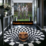 3D Round Vortex Visual Illusion Rug