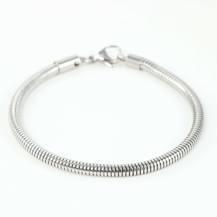 Beautiful Stainless Steel Ball Clasp Style Bracelet for your Charms.