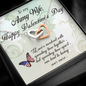 Two locked Hearts Valentine's Day gift for your Army Wife