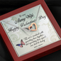 Two locked Hearts Valentine's Day gift for your Army Wife