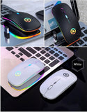 2.4GHz Wireless Mouse With RGB Lights And USB Rechargeable  | >>Cyber Monday Deal<<