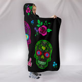 Wicked Skulls Hooded Blanket