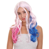 Pink and Blue Adult Women HPO Synthetic