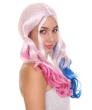 Pink and Blue Adult Women HPO Synthetic