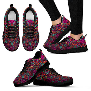purple and black Sneakers