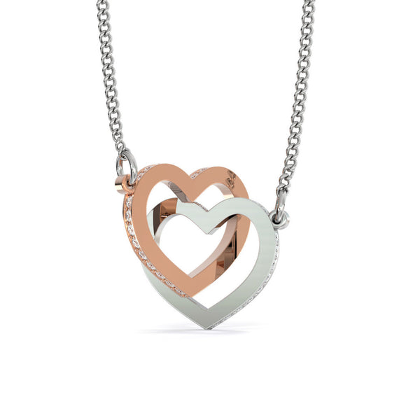 Beautiful Two Locked Hearts Necklace for your Daughter