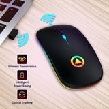 2.4GHz Wireless Mouse With RGB Lights And USB Rechargeable  | >>Cyber Monday Deal<<
