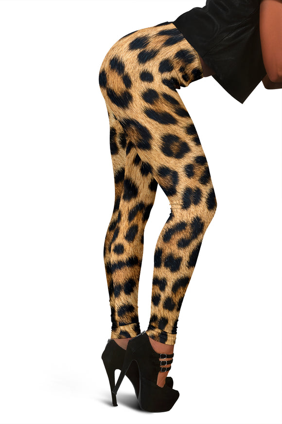 leggings - Leopard Fur Print Leggings