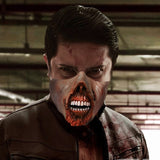 new for 2021 Halloween latex Scary mask, open mouth, burn horror, half face latex mask